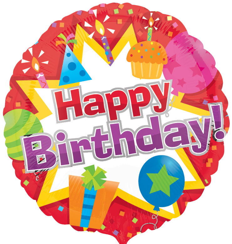 17" Birthday Icon (non-packaged) Balloon