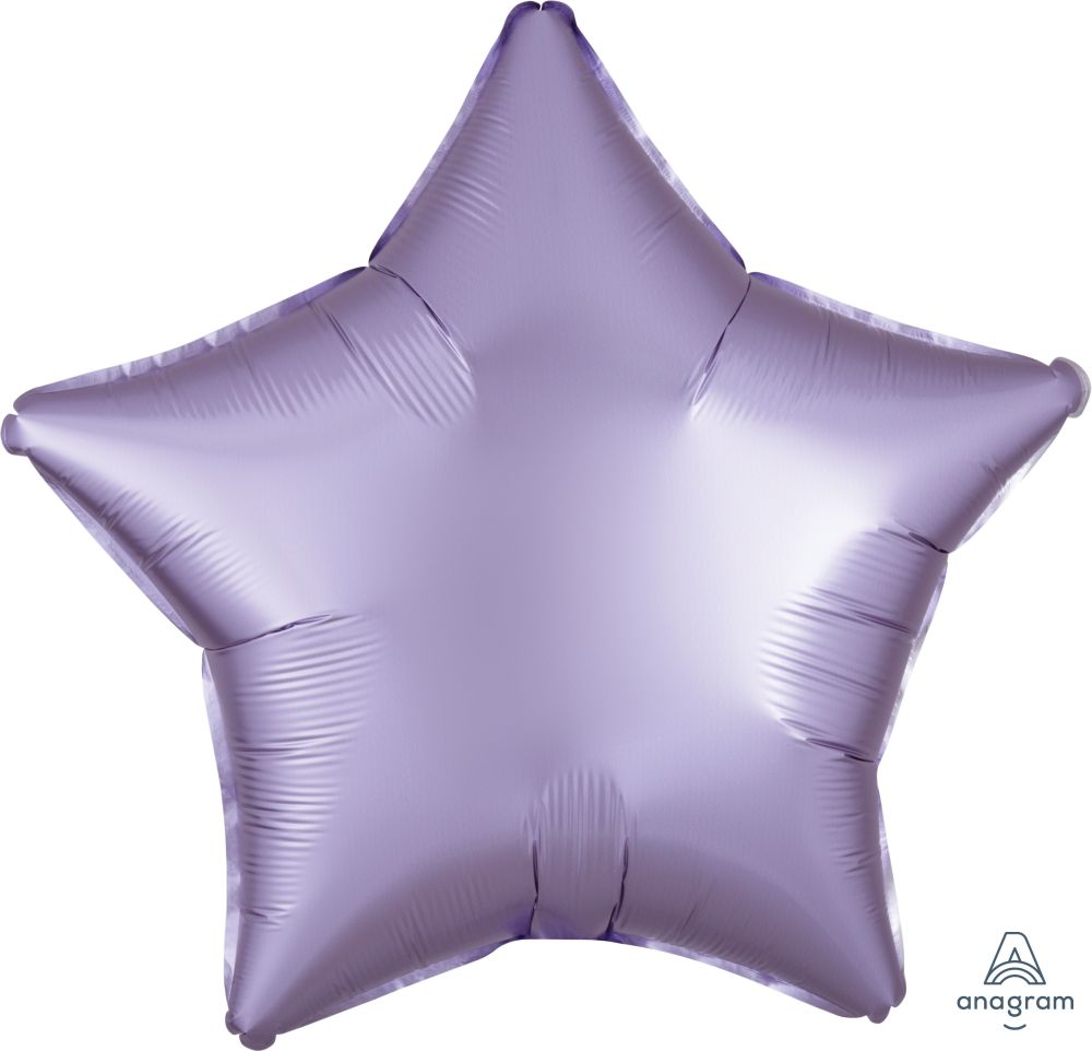 18" Satin Luxe Pastel Lilac Star (non-packaged) Balloon