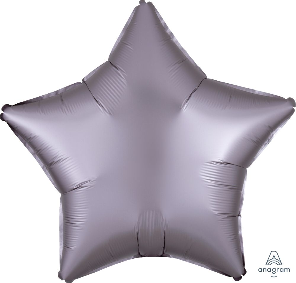 18" Satin Luxe Greige Star Balloon