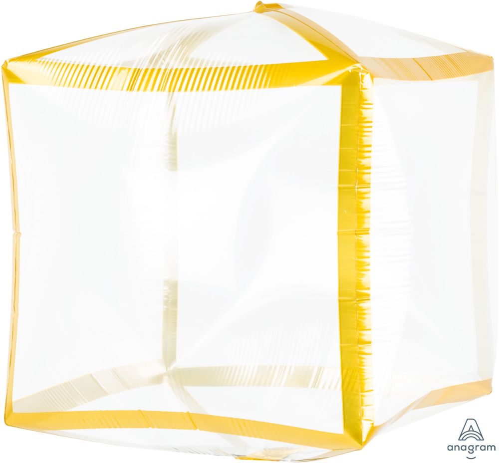 Cubez 16" Gold Trim Balloon