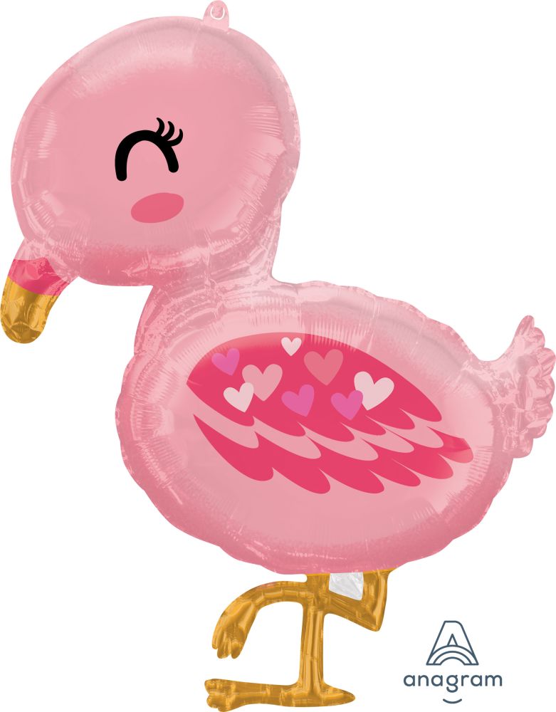 SuperShape Flamingo Baby Balloon