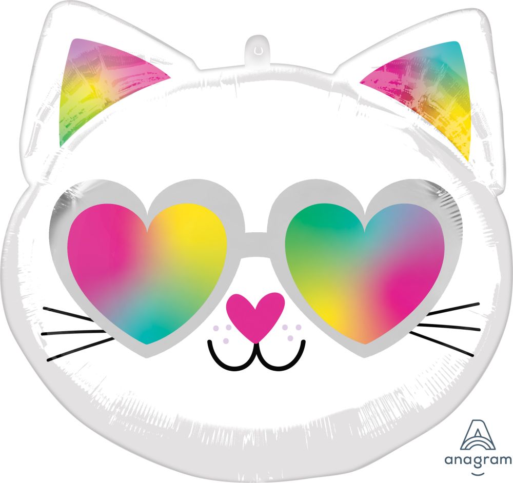 18" Shape Cool Kitty Balloon