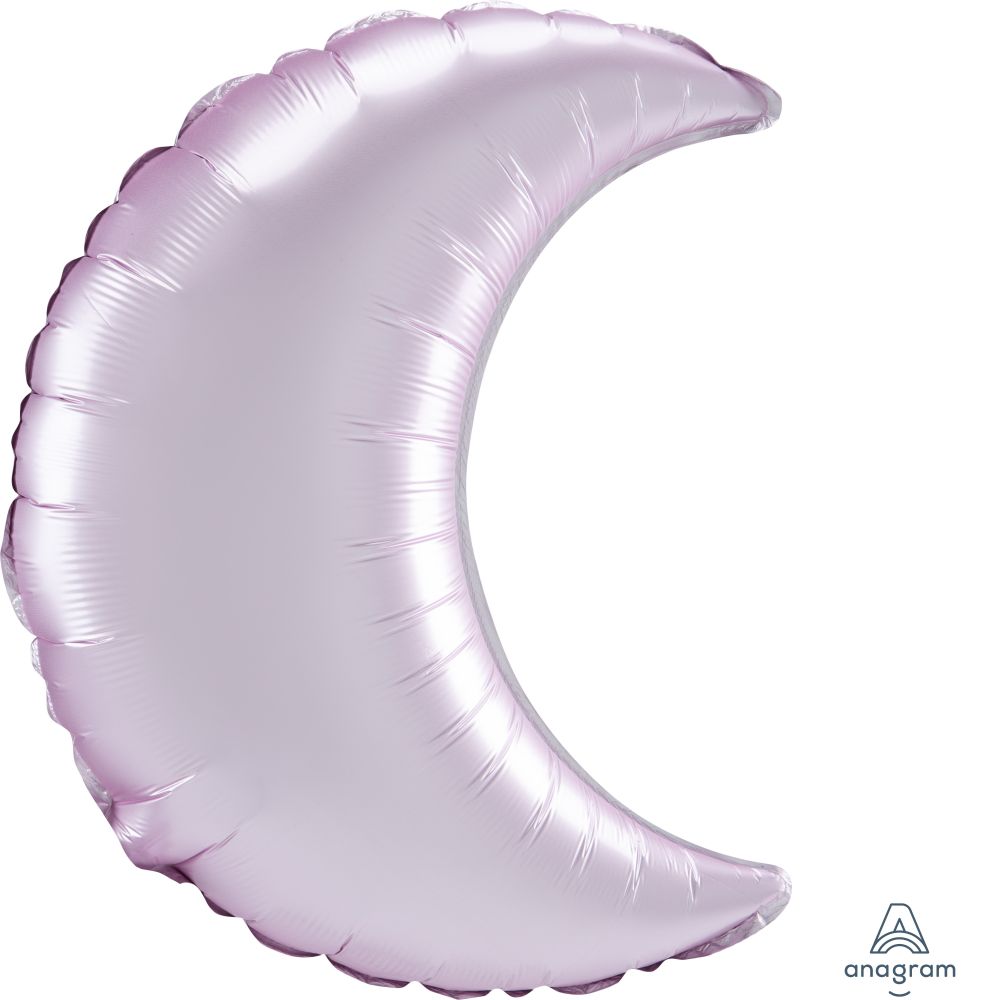 Crescent 17" Satin Pastel Pink Balloon