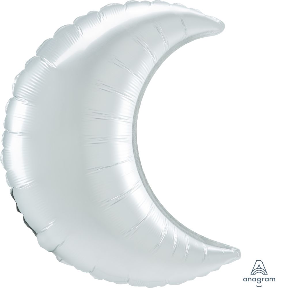 Crescent 26" Satin White Balloon