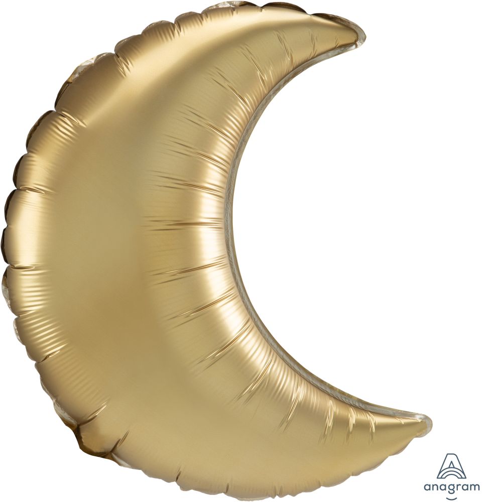 Crescent 35" Satin Gold Balloon