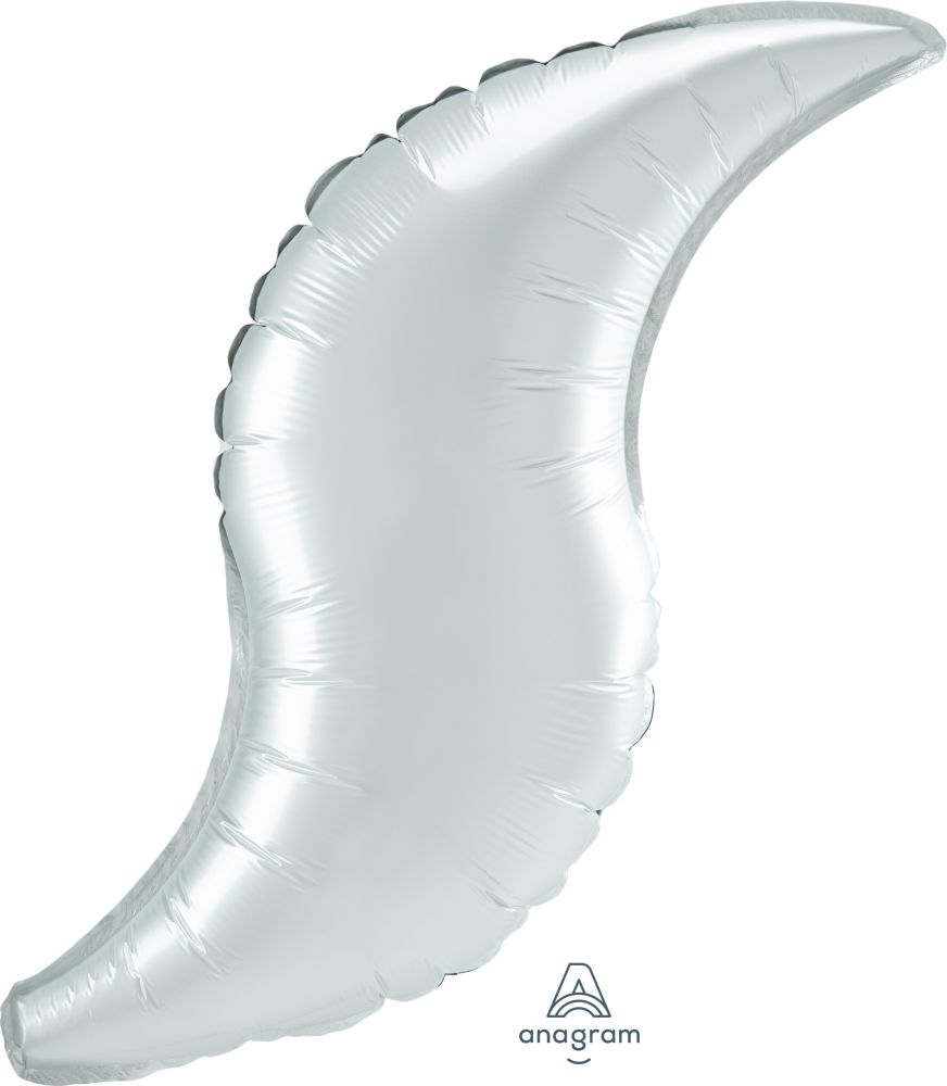 Curve 19" Satin White Balloon