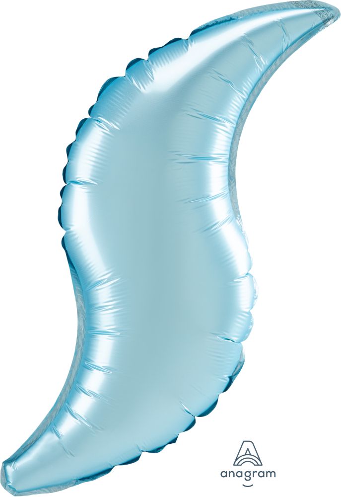 Curve 28" Satin Pastel Blue Balloon