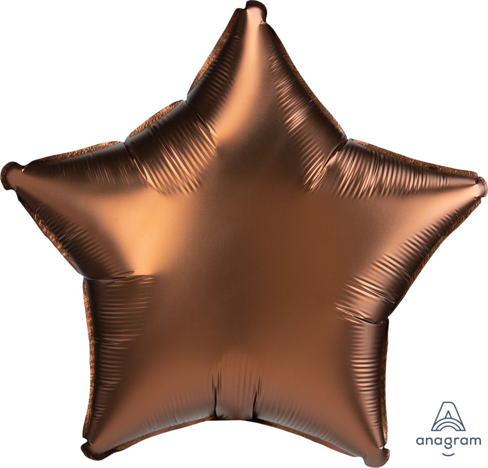 18" Satin Luxe Cocoa Star (non-packaged) Balloon