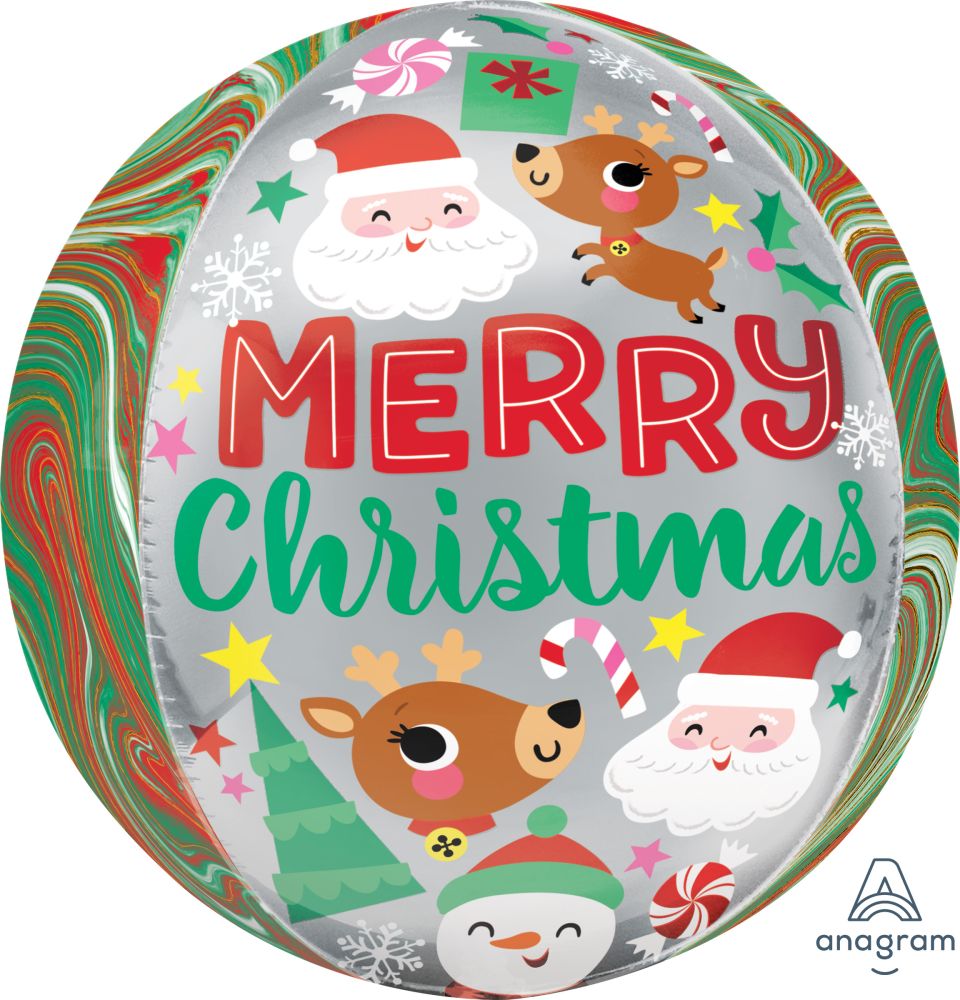 Orbz Adorable Christmas Buddies Balloon