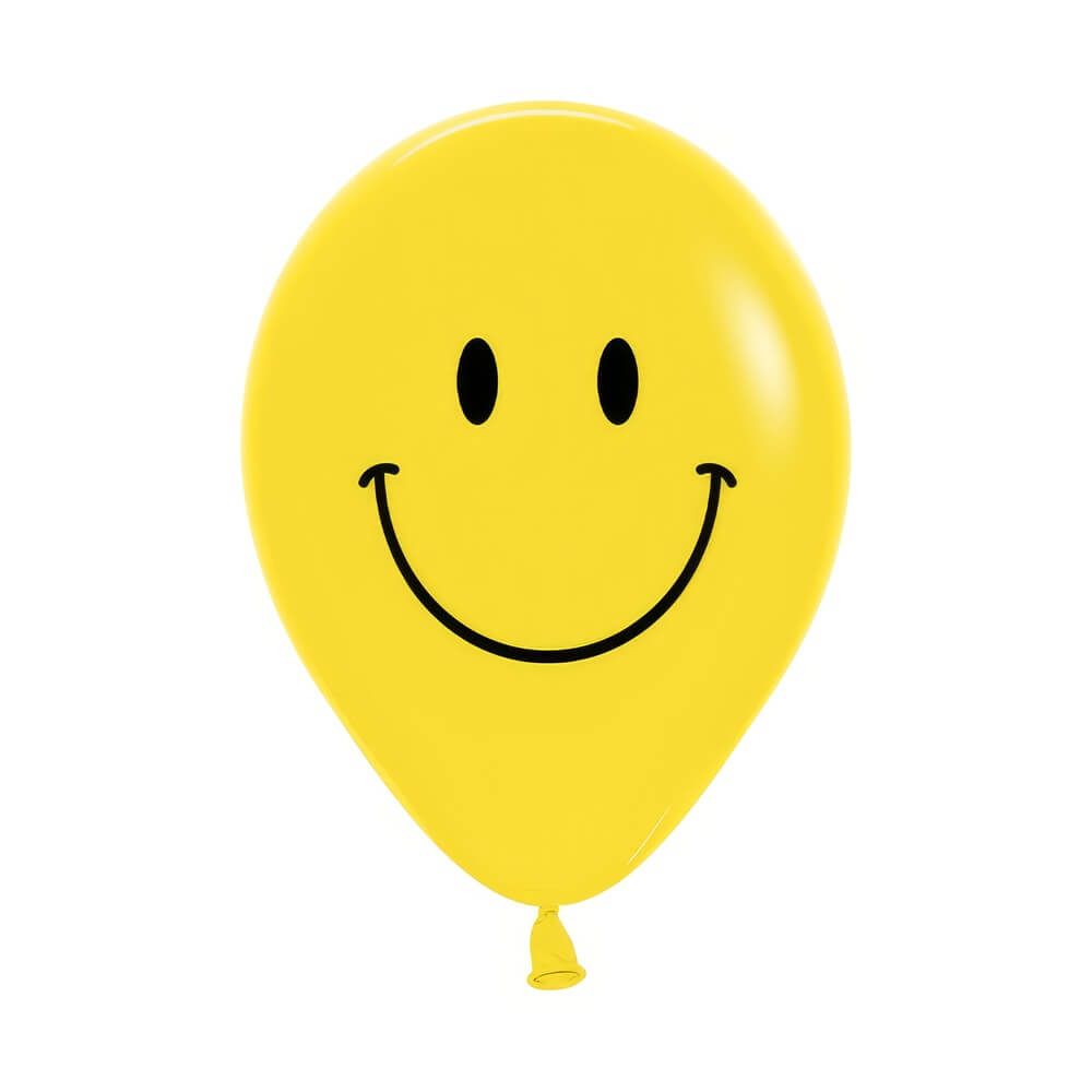 05" Smiley Yellow (50pcs) Balloons