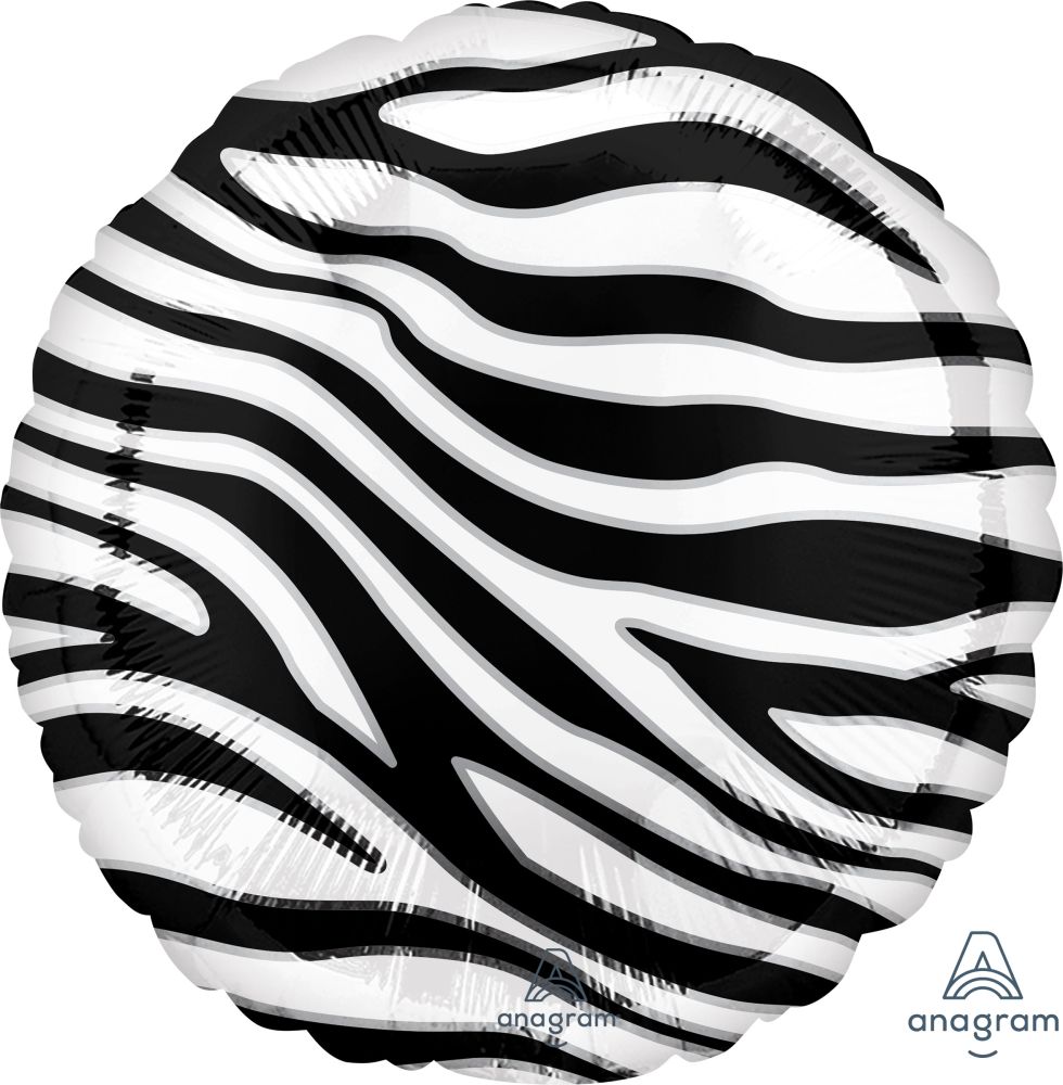 18" Zebra Print (non-packaged) Balloon