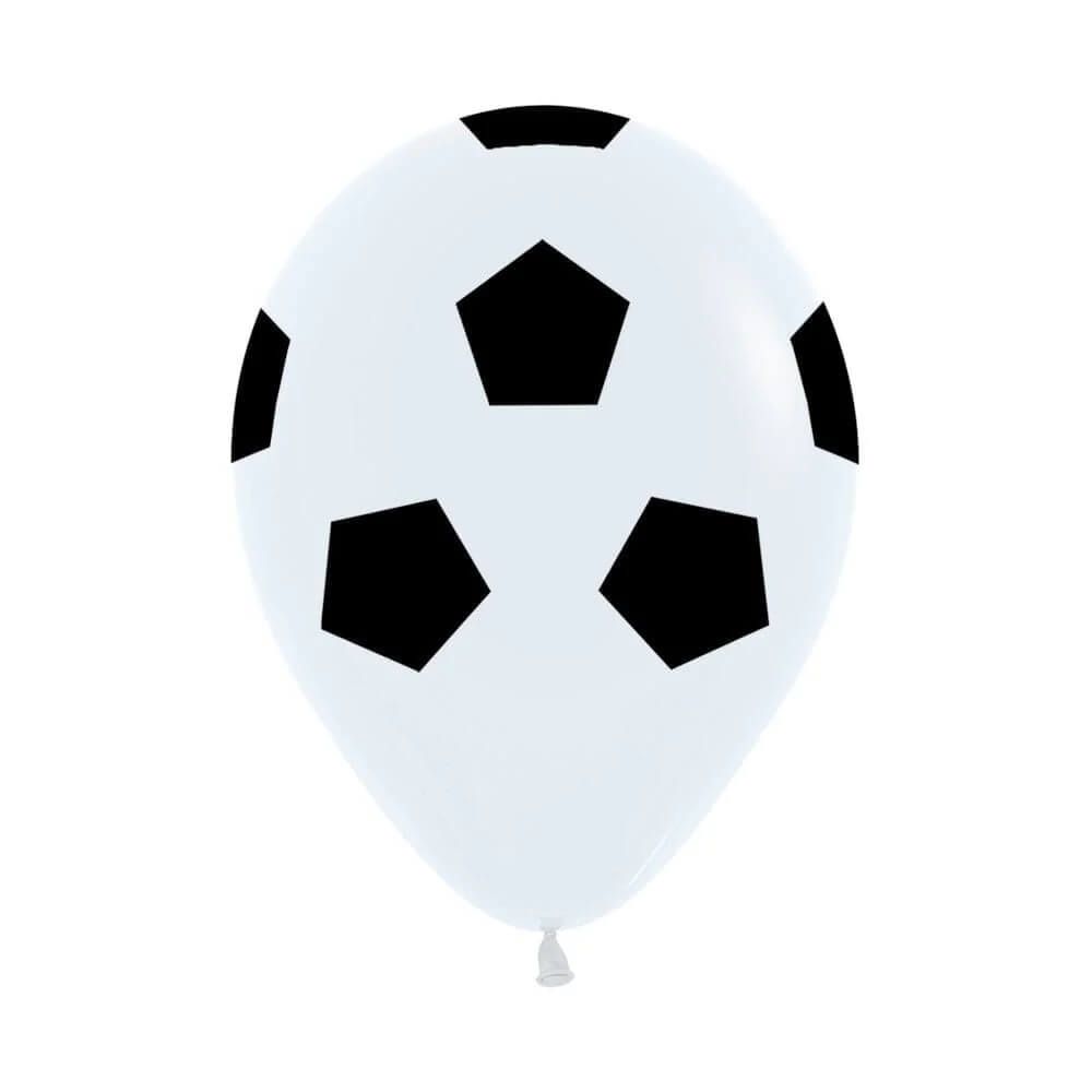 05" Soccer Ball White (50pcs) Balloons