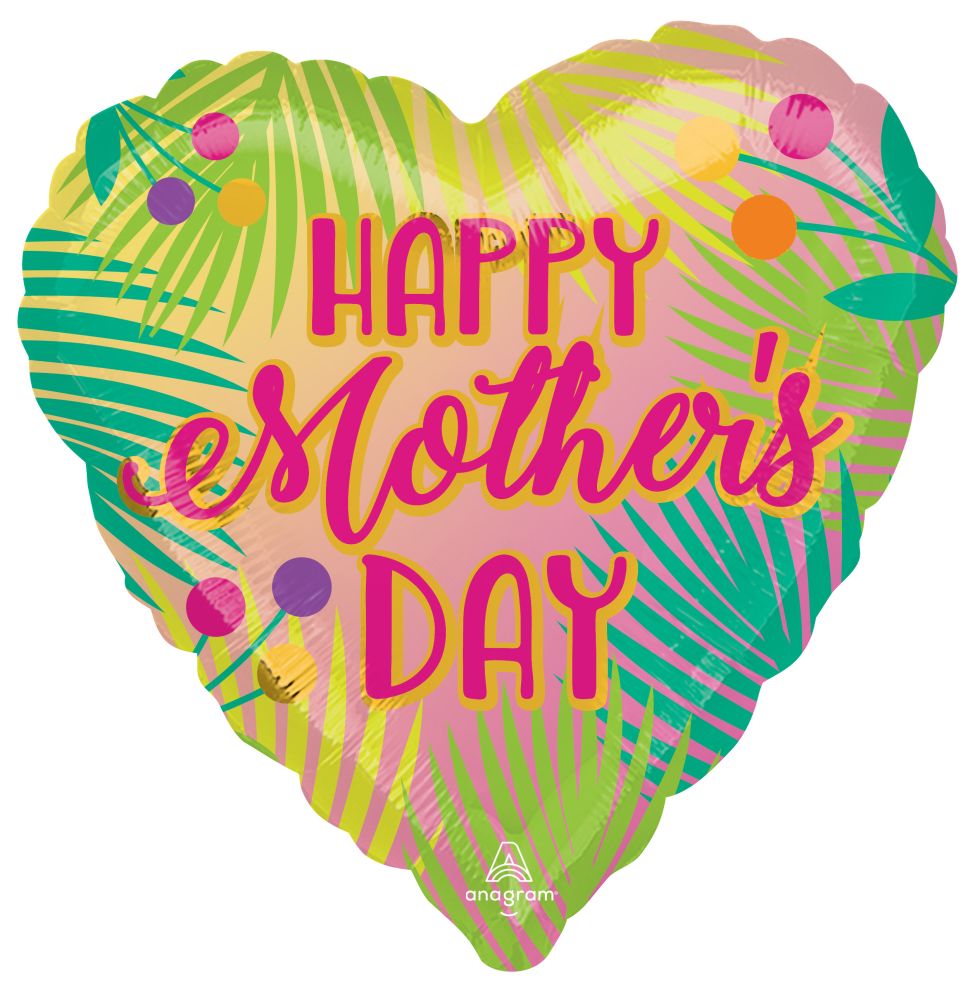 Jumbo Happy Mothers Day Tropical Balloon