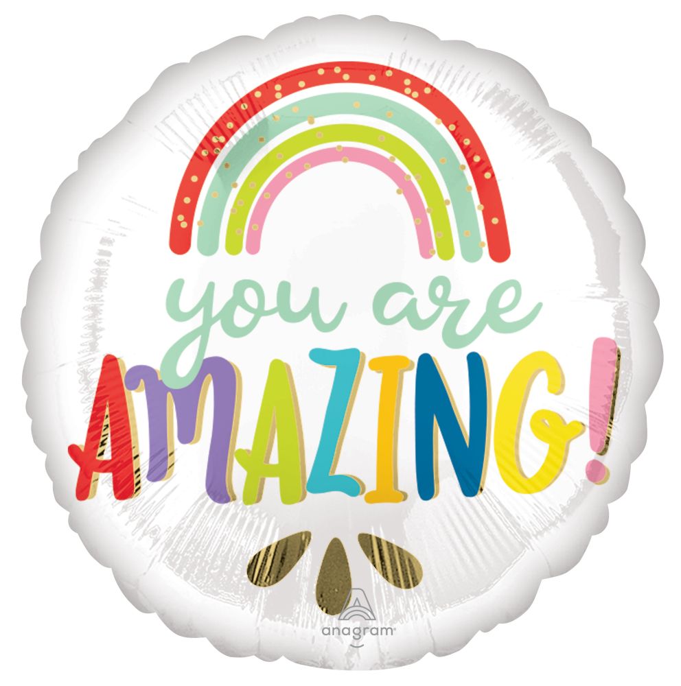 Standard You are Amazing Rainbow Balloon