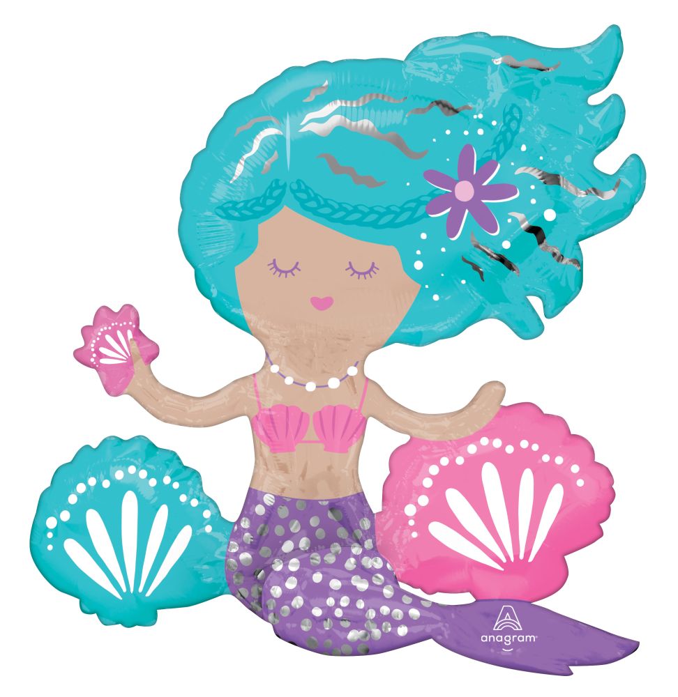 CI: Figurine Shimmering Mermaid Balloon