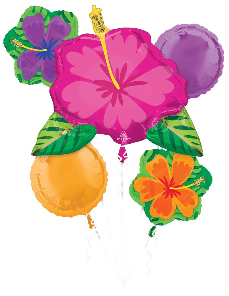 Balloon Bouquet Summer Hibiscus