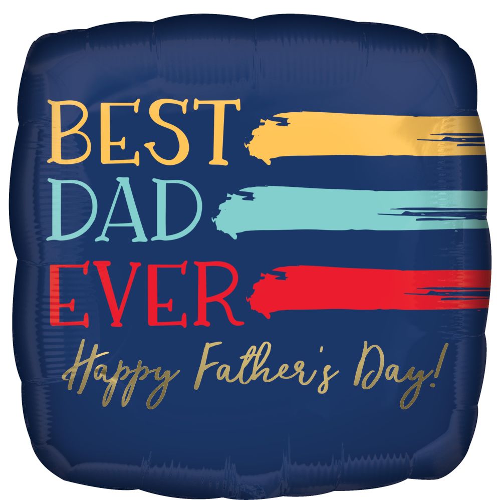 18" Painted Best Dad Ever Balloon