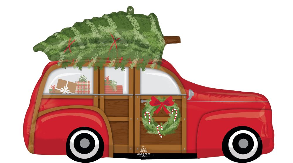 SuperShape Woody Wagon With Tree Balloon