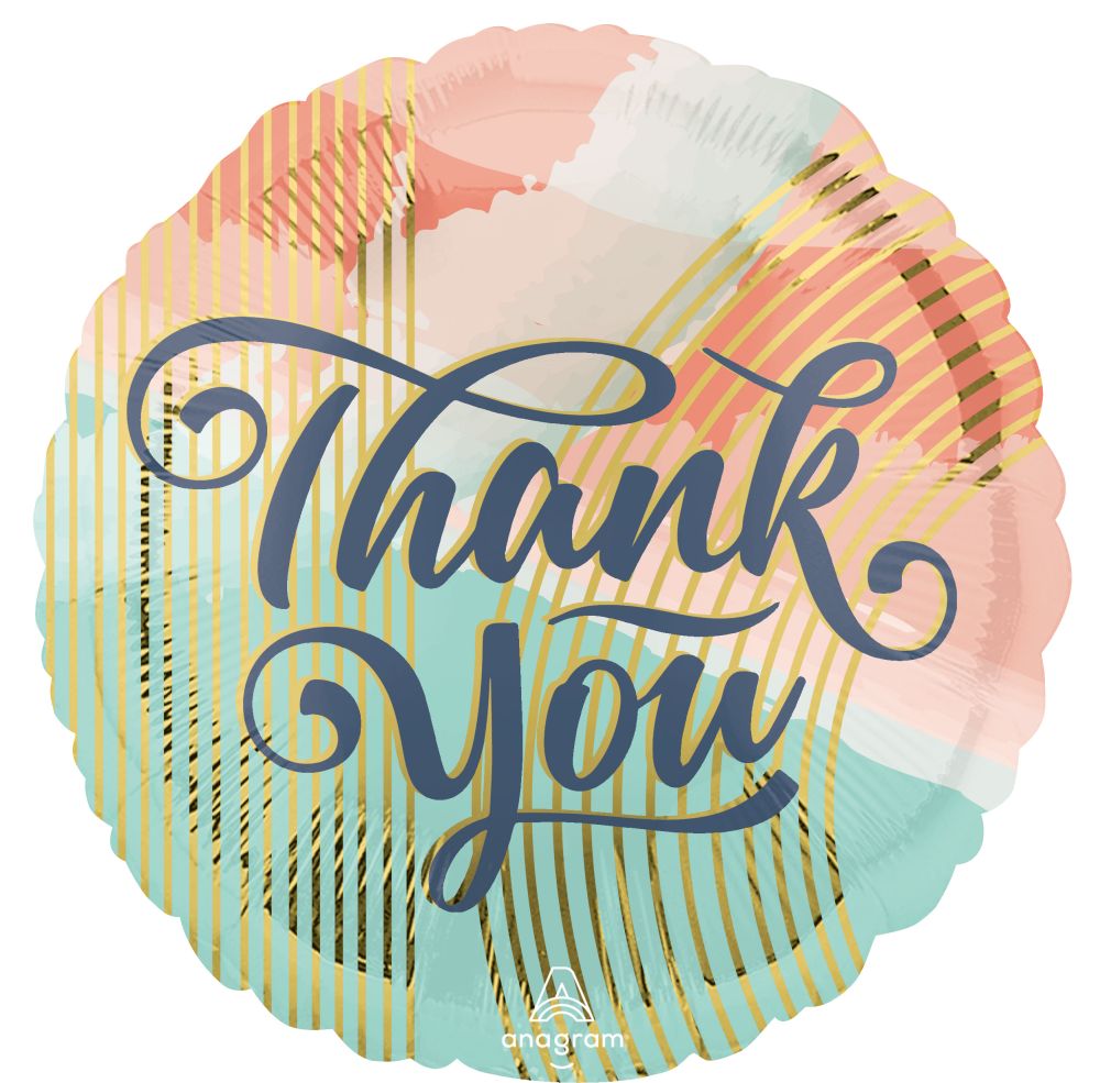 Jumbo Thank You Pastel Clouds Balloon