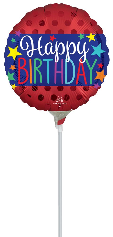 04" Satin Happy Birthday Banner Balloon