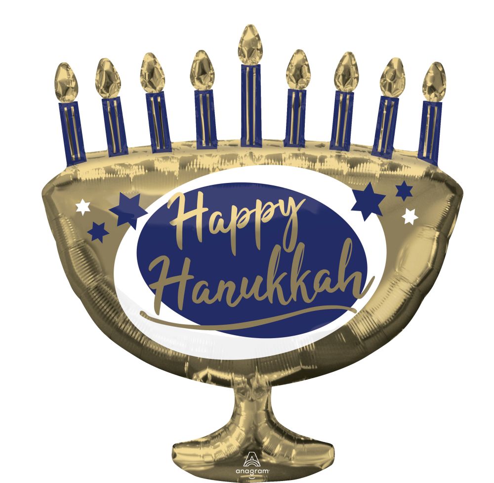 SuperShape Elegant Metals Menorah Balloon