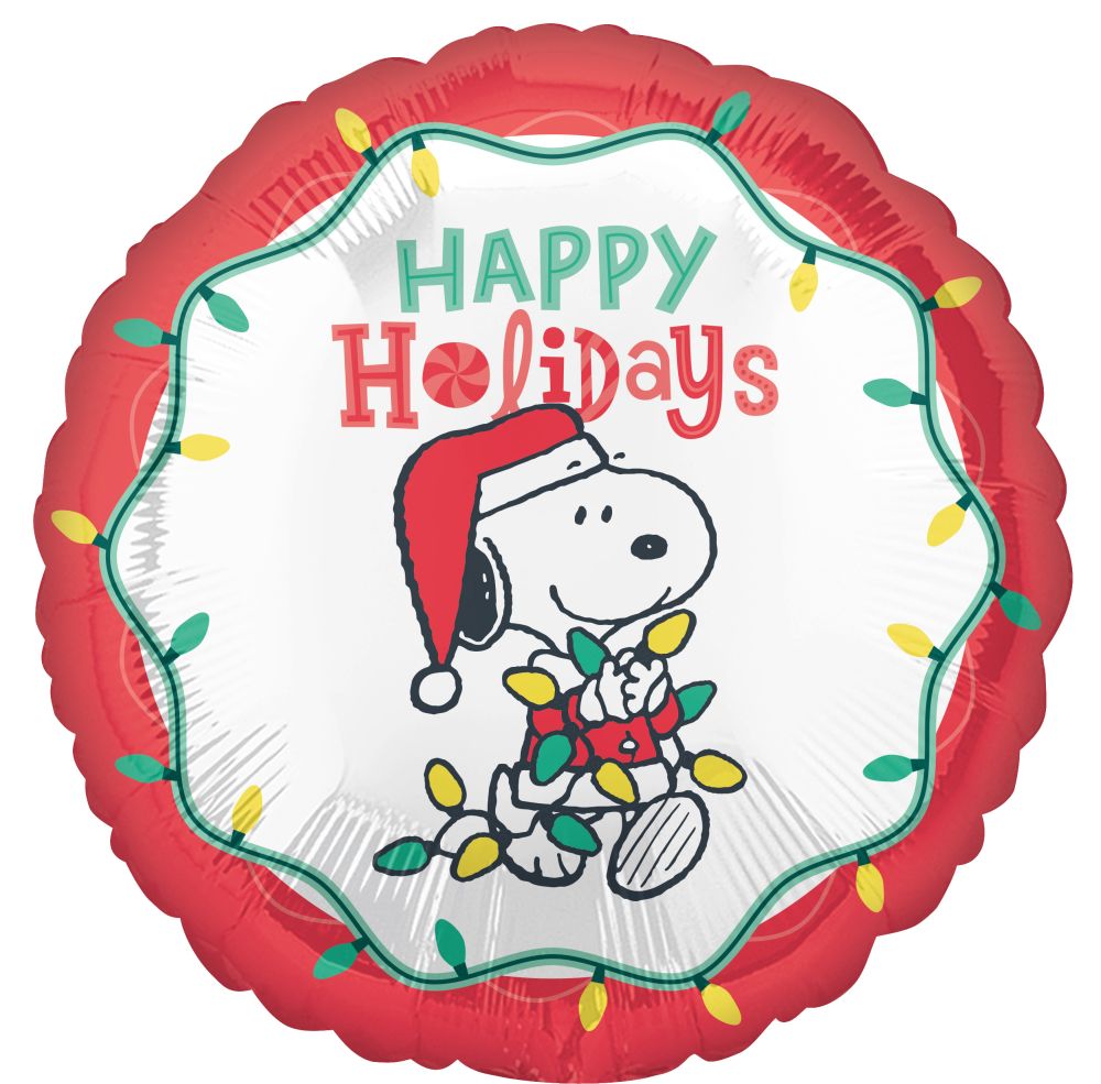 Standard Peanuts Happy Holidays Balloon