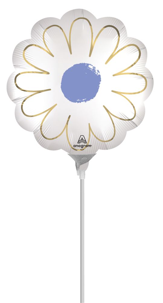 MiniShape Satin Purple Daisy Balloon