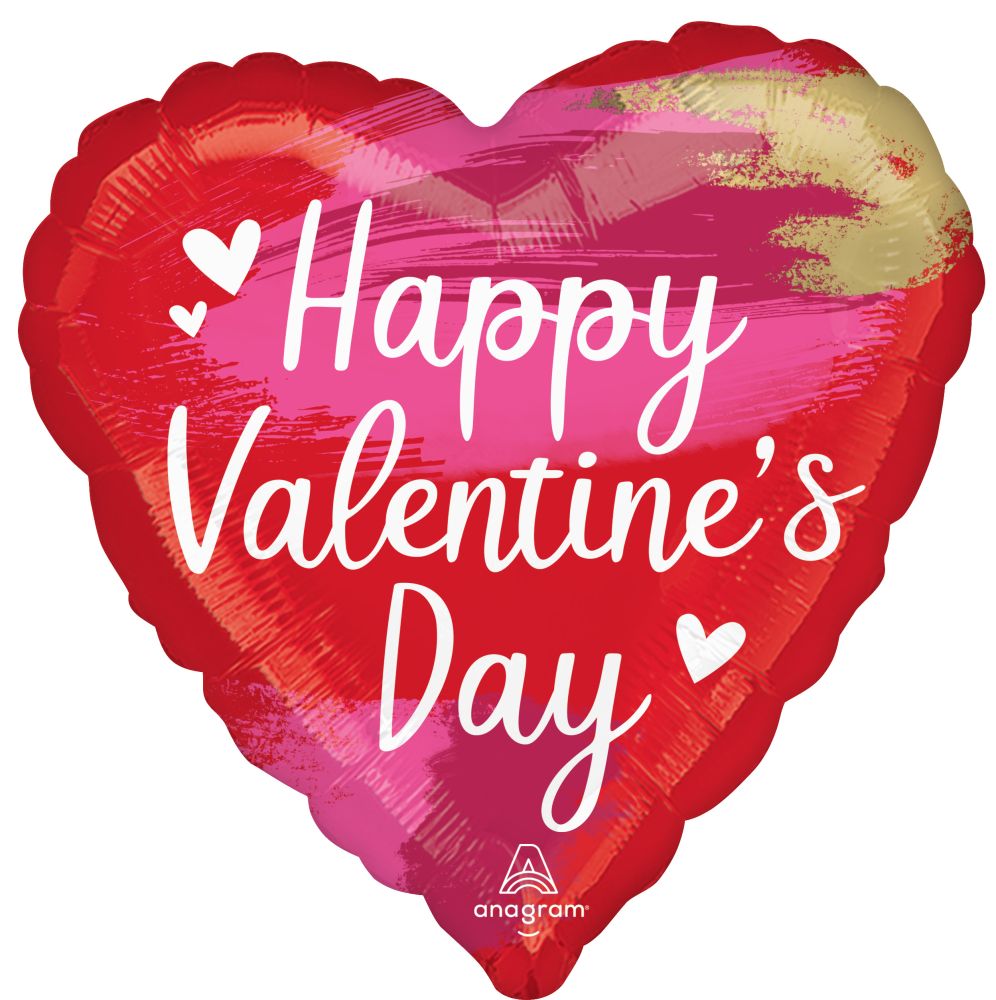 Standard Happy Valentines Day Artistic Touch Balloon