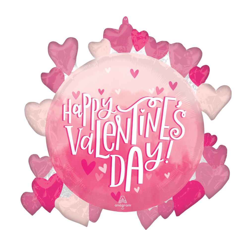 SuperShape Happy Valentines Day Pearl Shine Balloon
