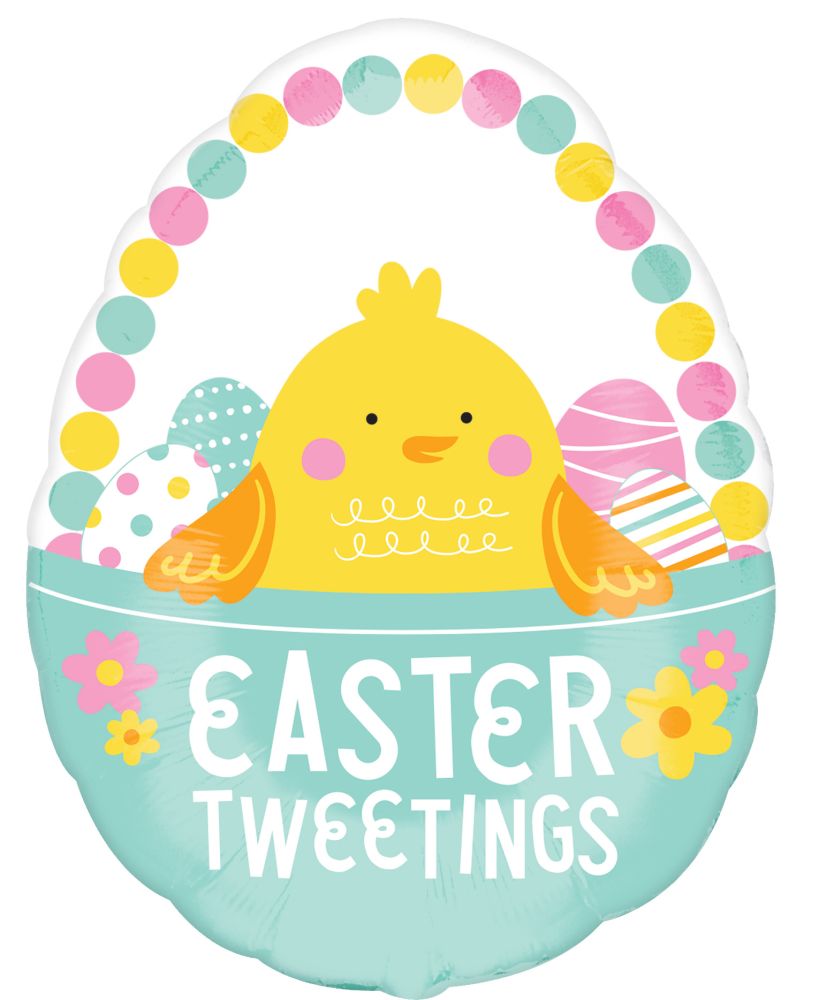 SuperShape Easter Tweetings Chick Balloon