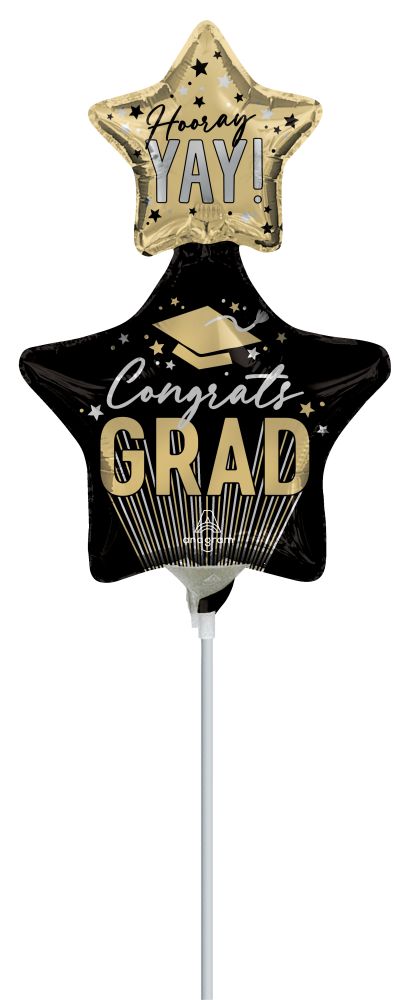 Minishape Stripes On Stripes Grad Stars Balloon