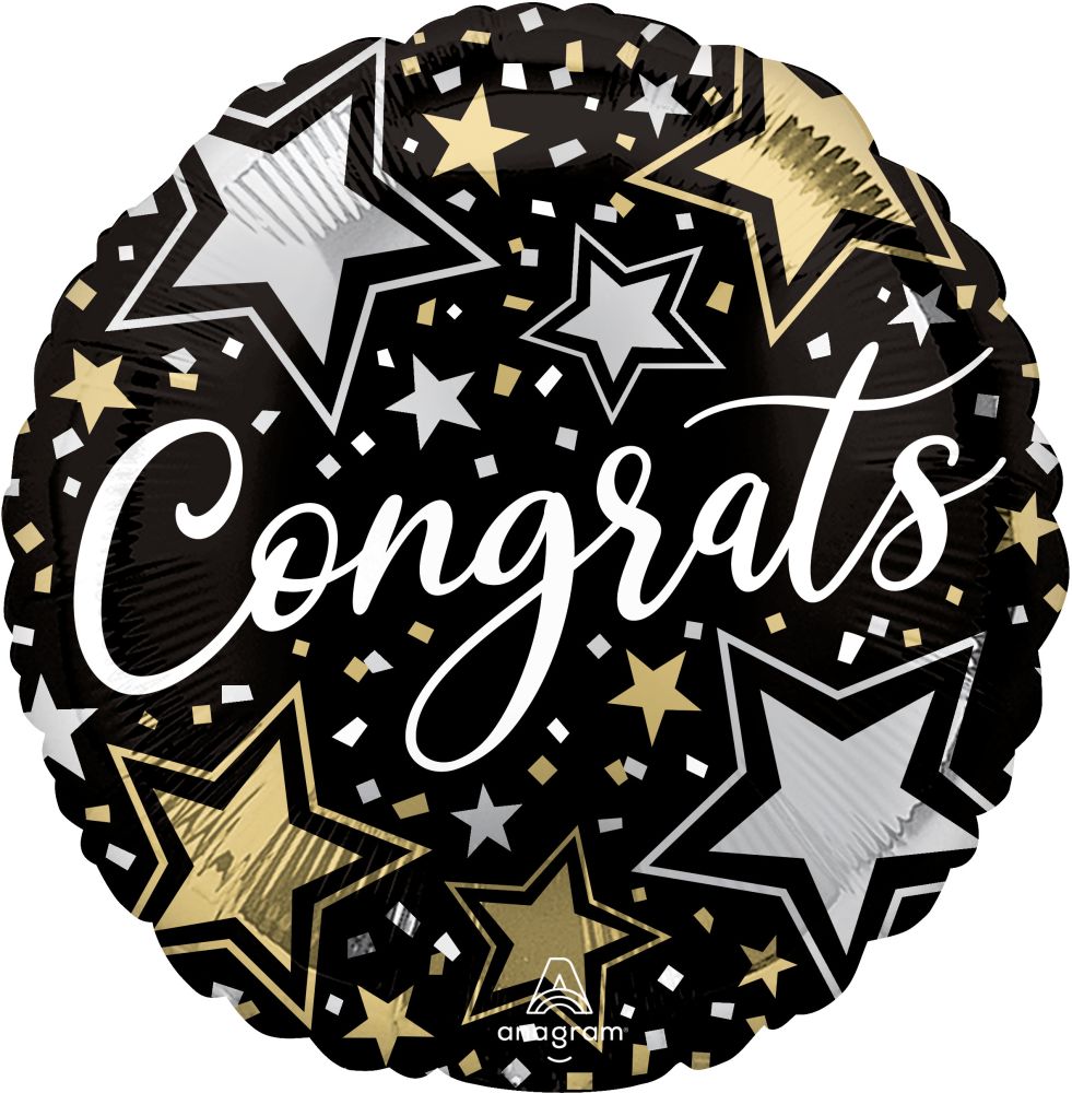 Standard Congrats Stars Balloon