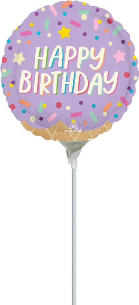 04" Ice Cream Party Happy Birthday Balloon
