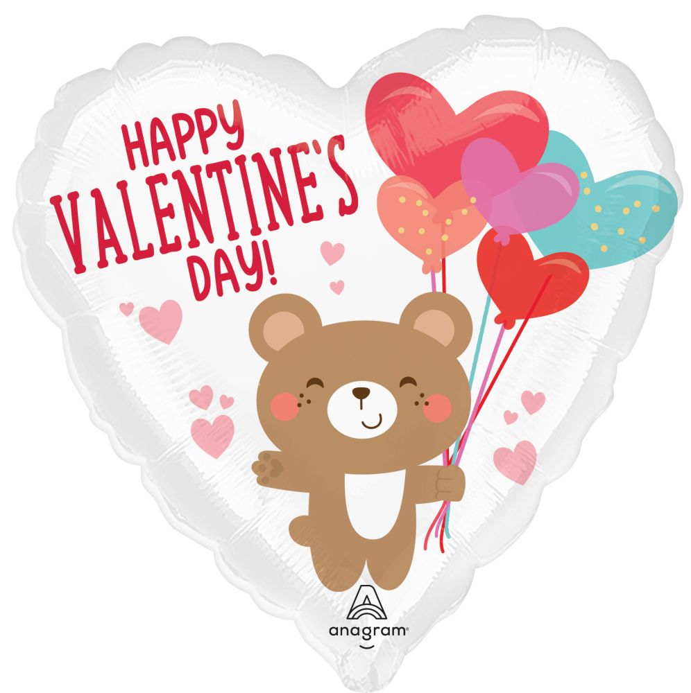 Standard Valentine Bear Hug Balloon