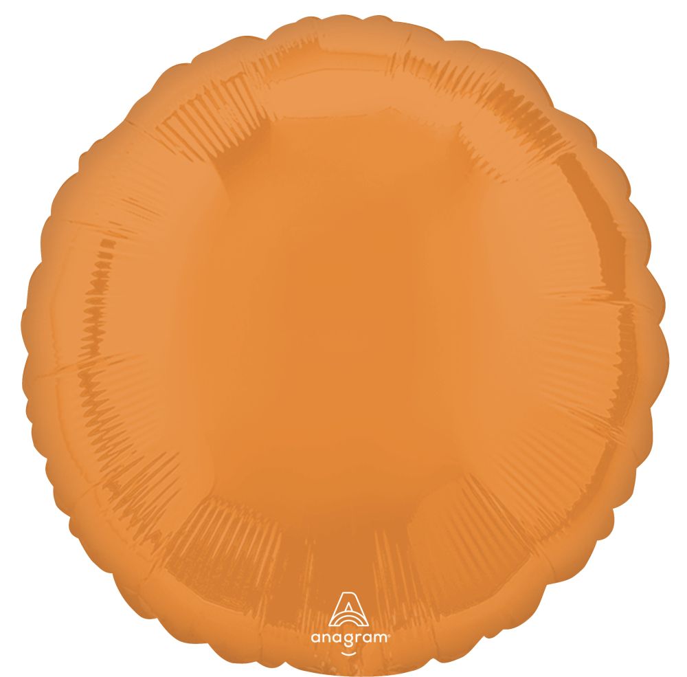 18" Vibrant Orange Circle Balloon