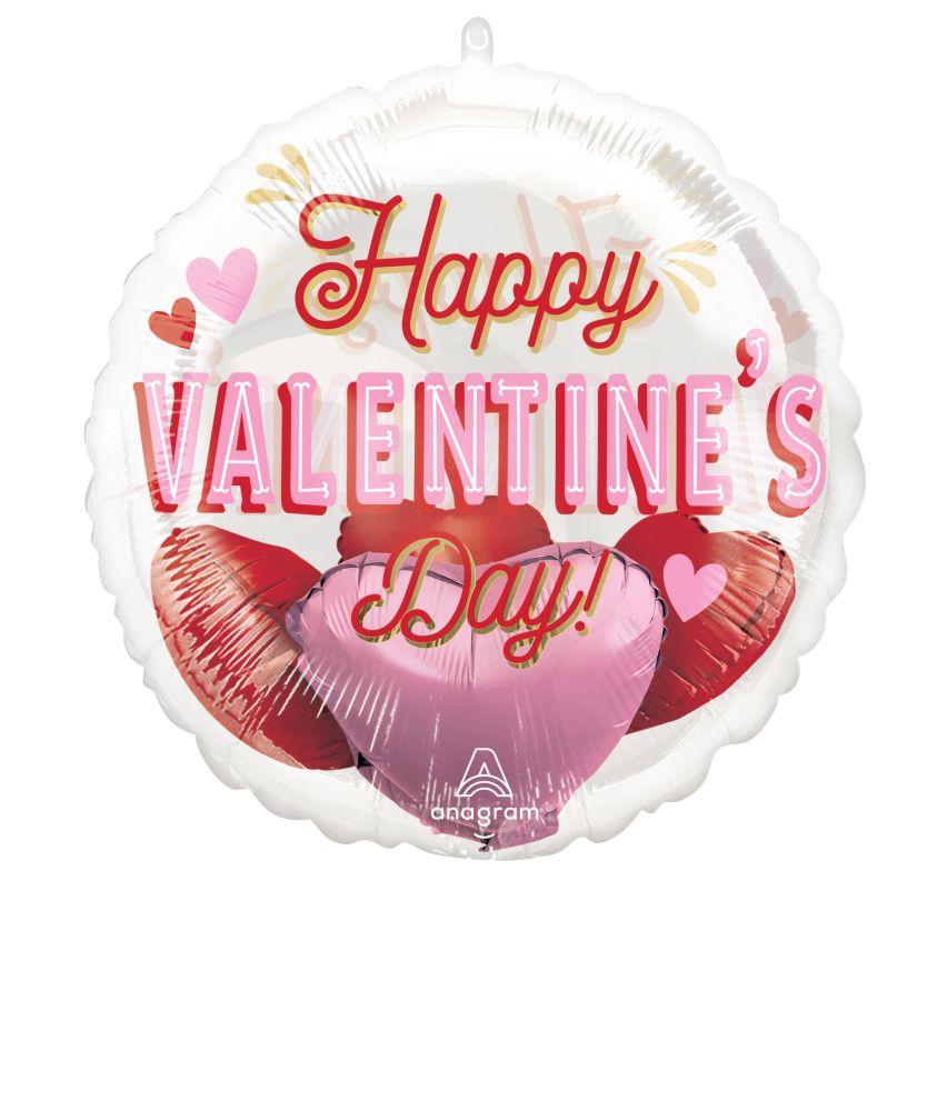 Insiders Retro Valentine's Day Hearts Balloon