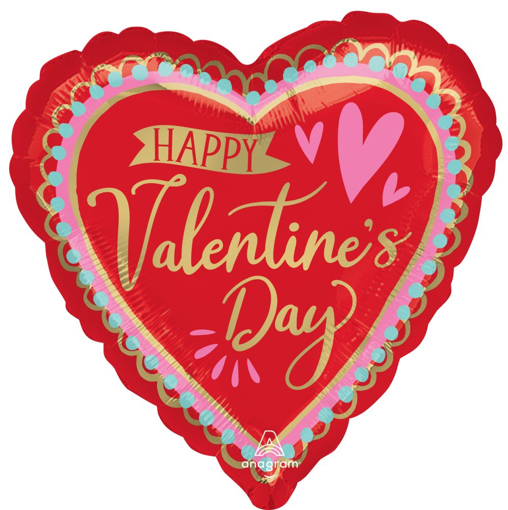 Jumbo Happy Valentines Day Artistic Affection Balloon