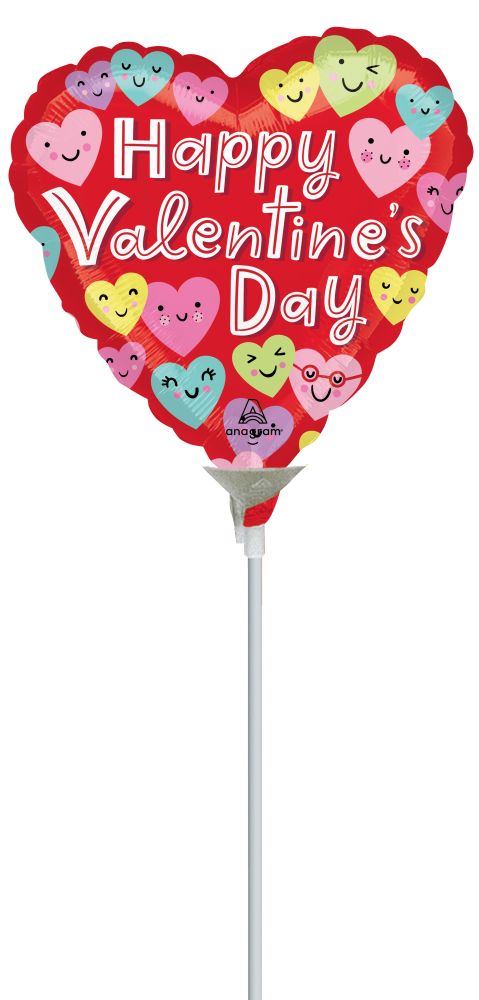 09" Happy Hearts Valentine Balloon