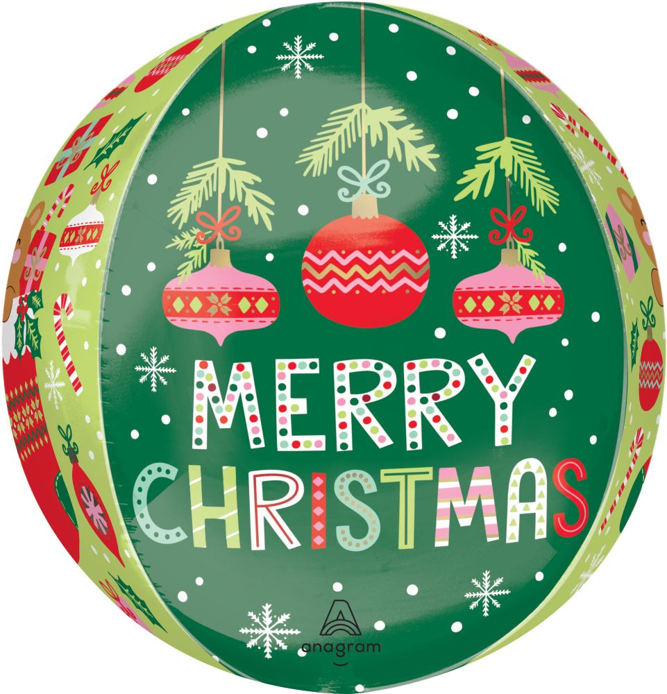 Orbz Beary Christmas Balloon