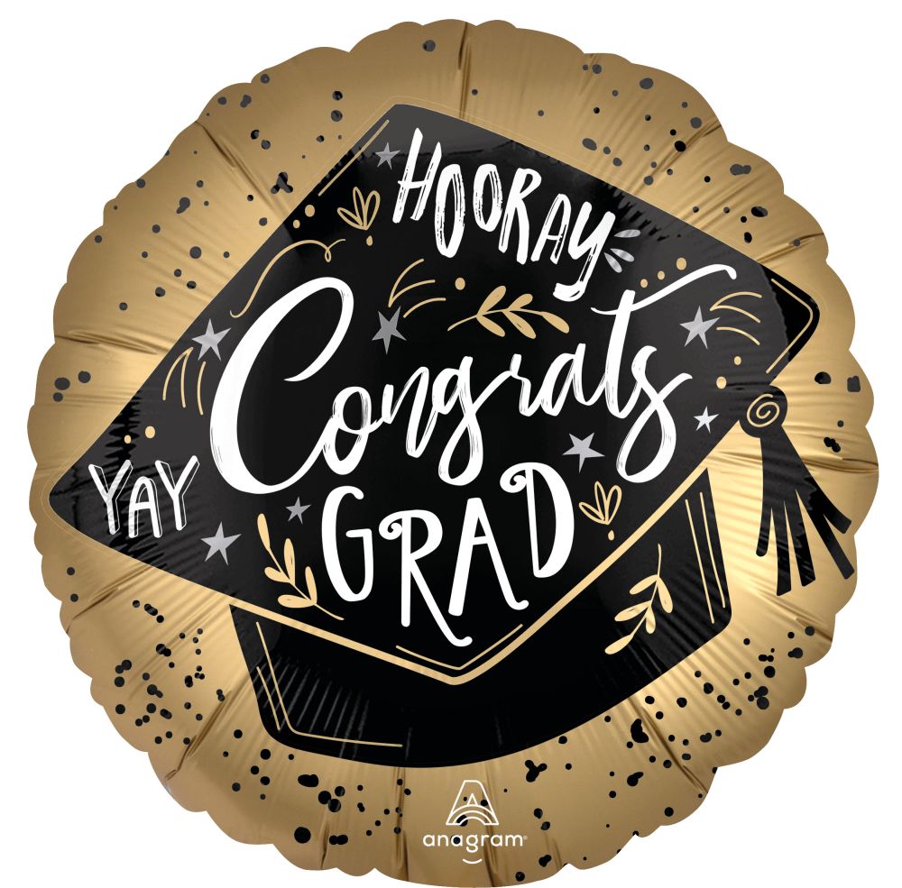 Standard Satin Grad Achievement Burst Balloon