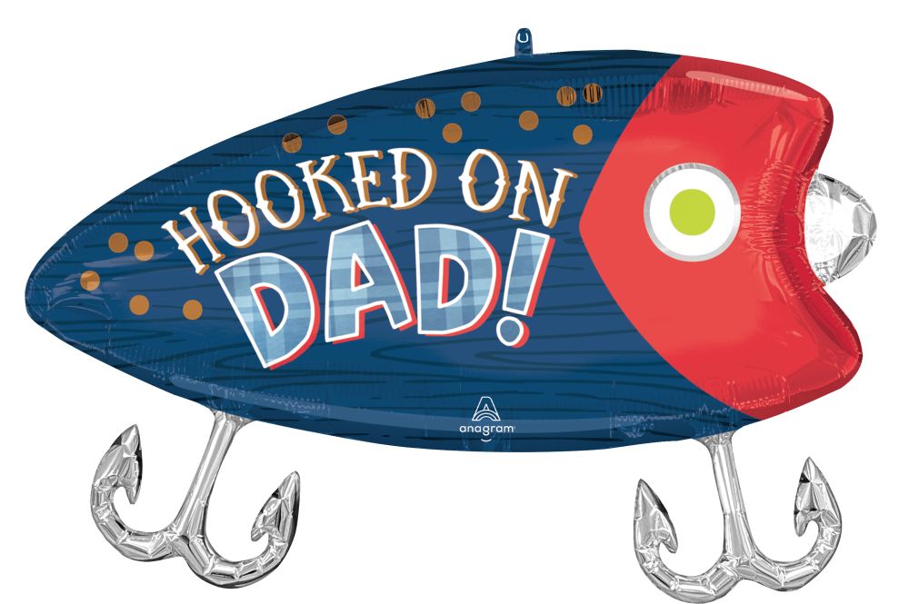 SuperShape Hooked on Dad Lure Balloon
