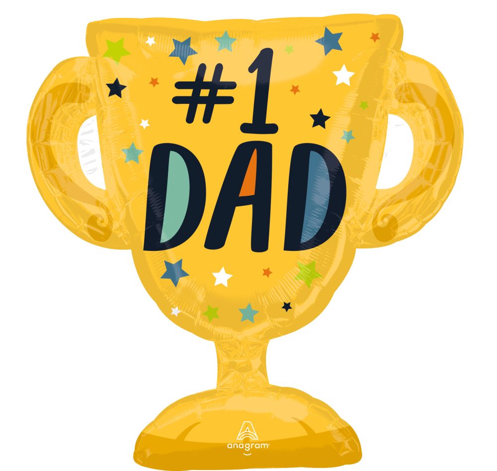 SuperShape #1 Dad Trophy Balloon