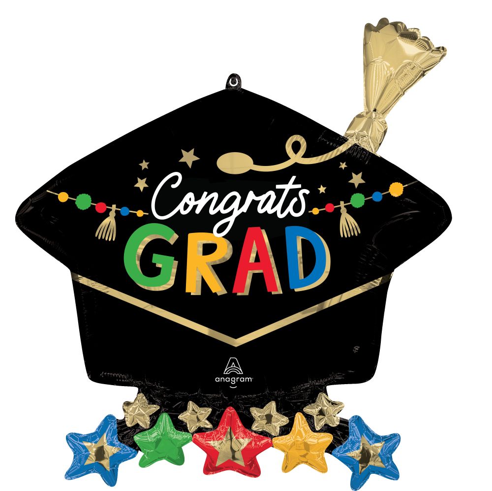 SuperShape Grad Party Grad Cap Balloon