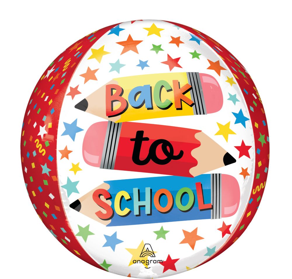 Orbz Write On Back To School Balloon
