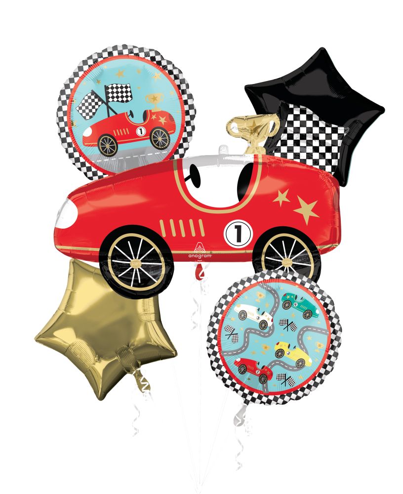 Bouquet Race Cars Balloon