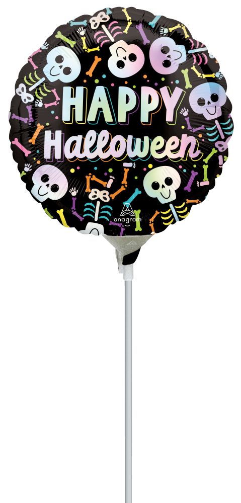 09" Bare Bones Halloween Balloon