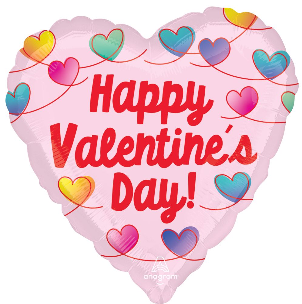 Jumbo Happy Valentines Day Infinite Knots Balloon
