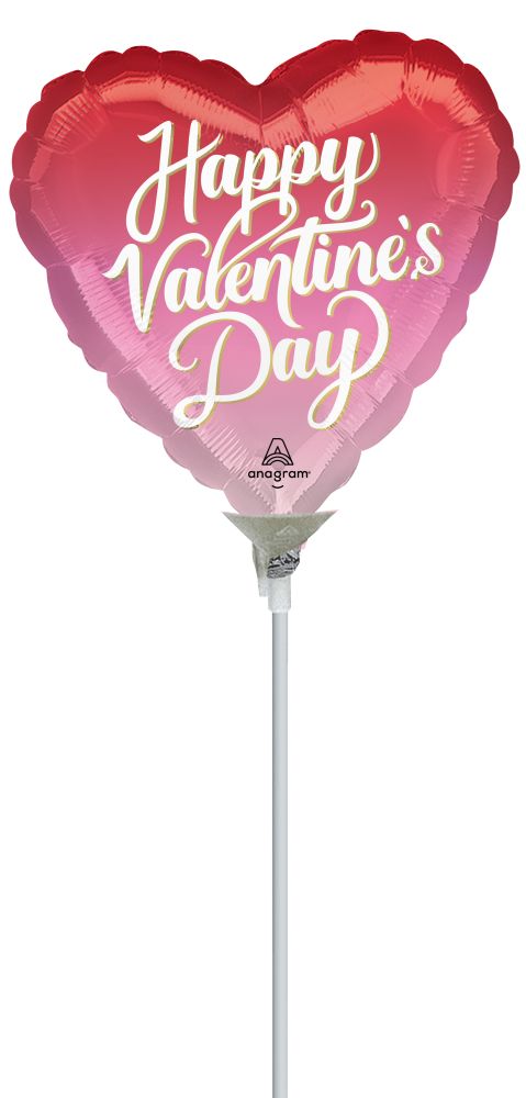 09" Happy Valentines Day Dreamy Heart Hues Balloon