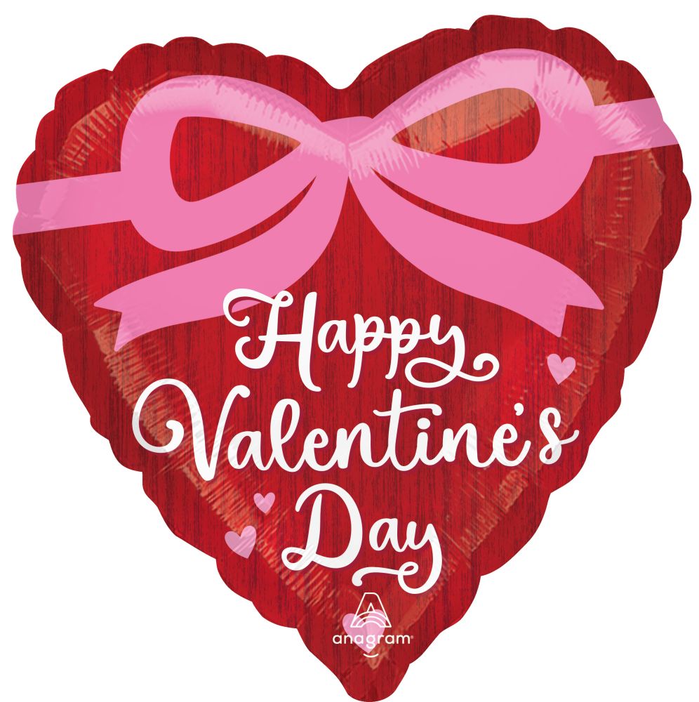 Standard Happy Valentines Day Coquette Bows Balloon