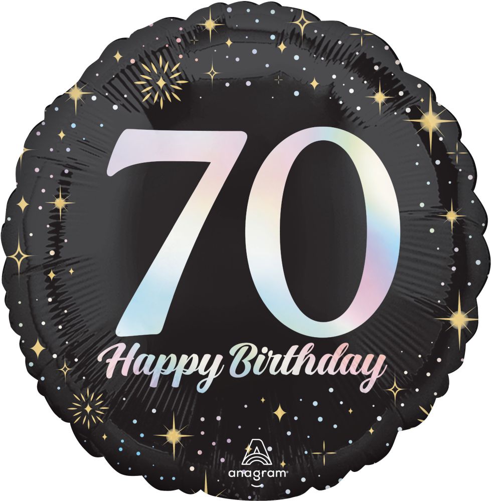 Standard Sparkling Birthday 70 Balloon